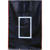 Heavy Duty Dual Use 4' x 6' Black Vinyl Baseball Softball Batting Cage Backstop Net Protector and Pitcher Target Training Aid